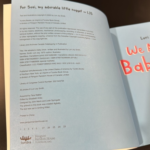 We Adopted A Baby Chick by Lori Joy Smith - Softcover Children’s Book - Picture 5 of 7